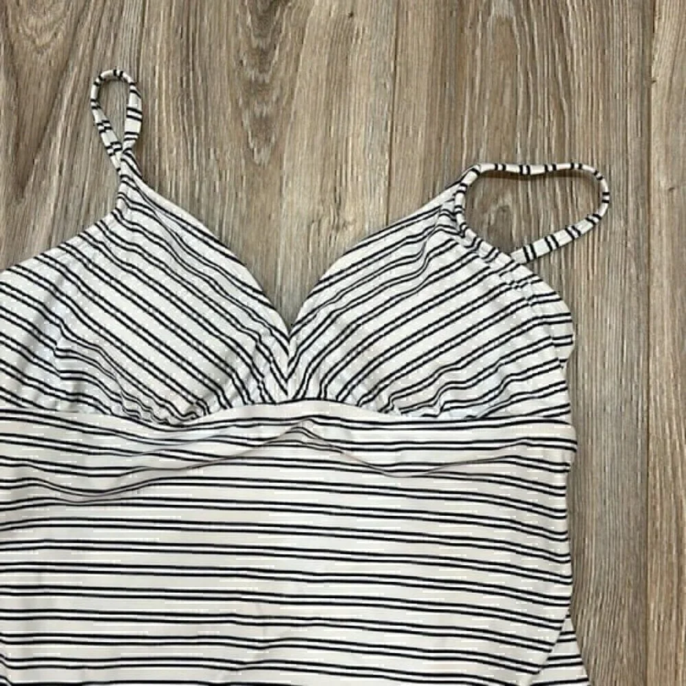 Kona Sol blue and white stripped one piece size XL